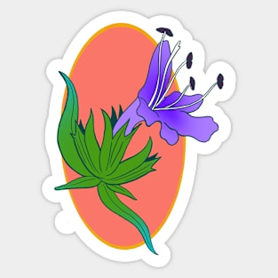 Hyssop flower Sticker